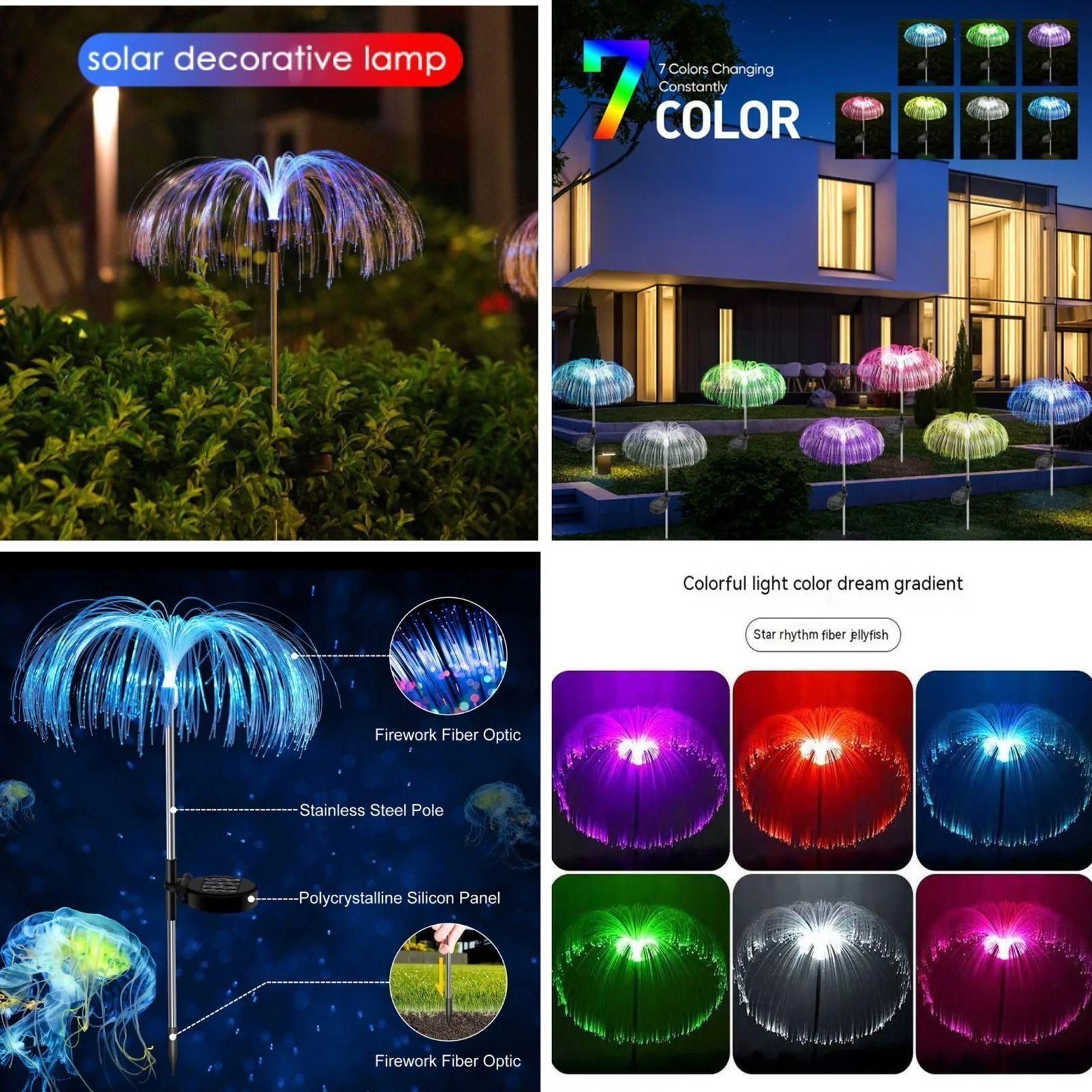 Changing Solar Waterproof Flower Lights (Multi Packs),Solar Garden Lights, for Outdoor, Patio, Yard & Garden Decor