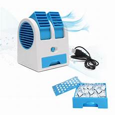 SHIVOHAM LADDU GOPAL DUAL BLADELESS MINI AIR CONDITIONER | Mini Fan cooler | Portable fan cooler powered by usb & battery | Car/Office/Home Use – Pack of 1,Mini Fan and Portable Dual Bladeless Air Conditioner